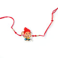 Adorable Little Ganesha Kids Rakhi with Soft Red Thread