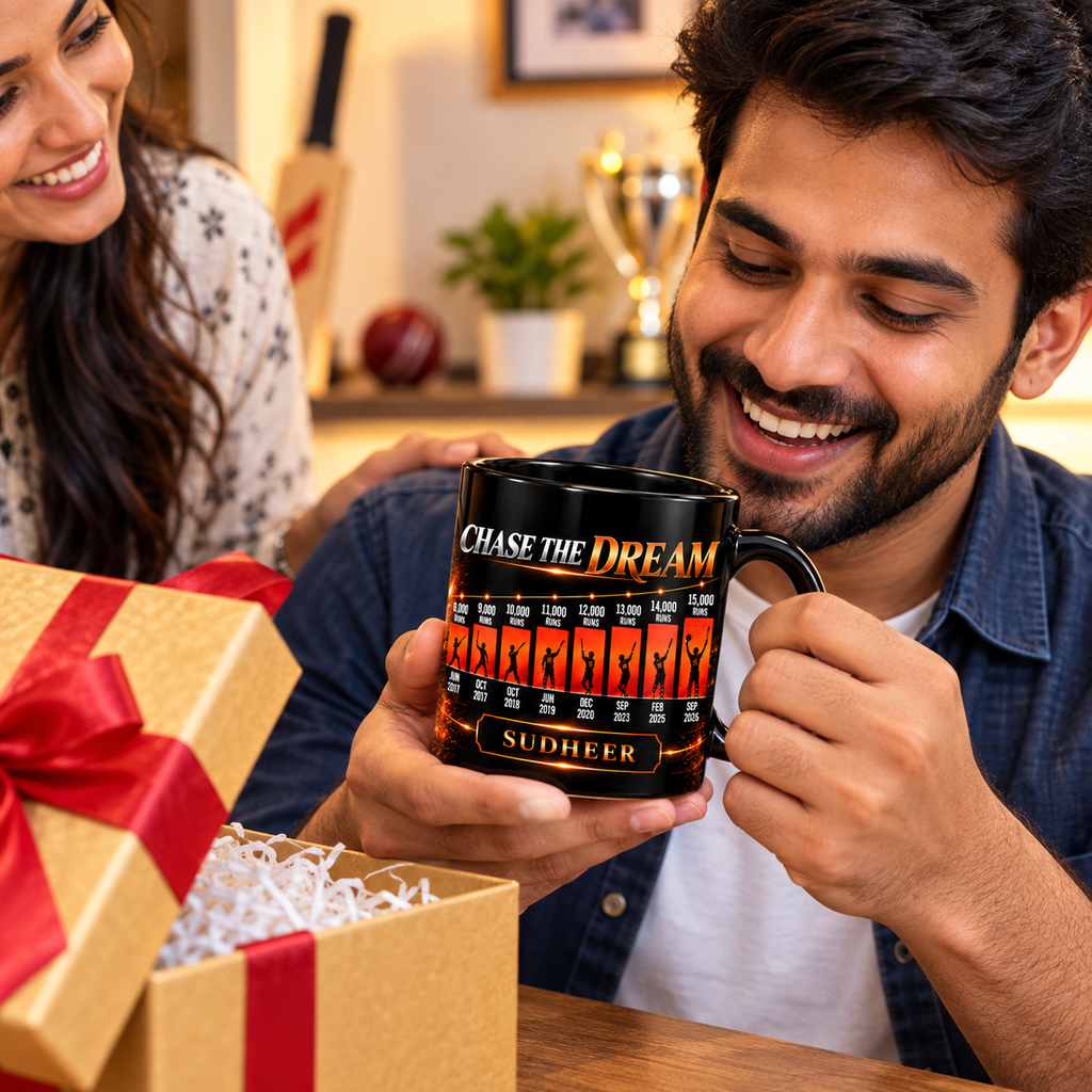 Personalized Cricket Milestone Mug