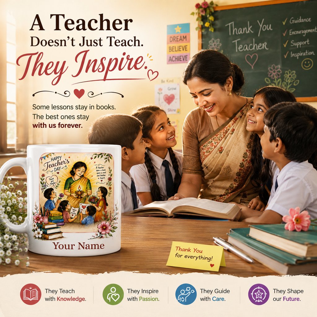 Personalized Teacher's Day Mug