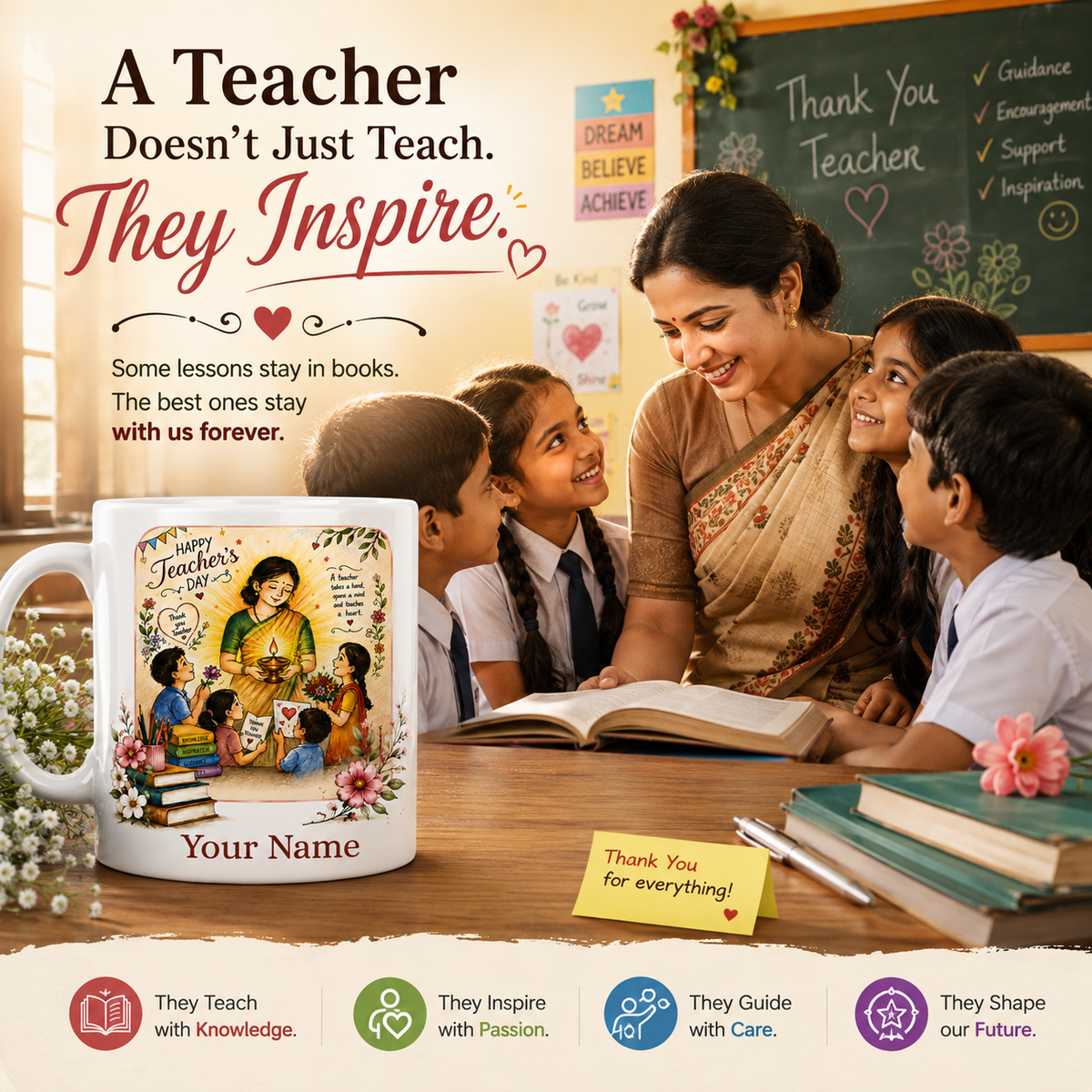 Personalized Teacher's Day Mug