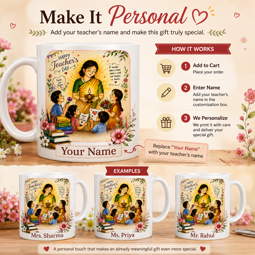 Personalized Teacher's Day Mug