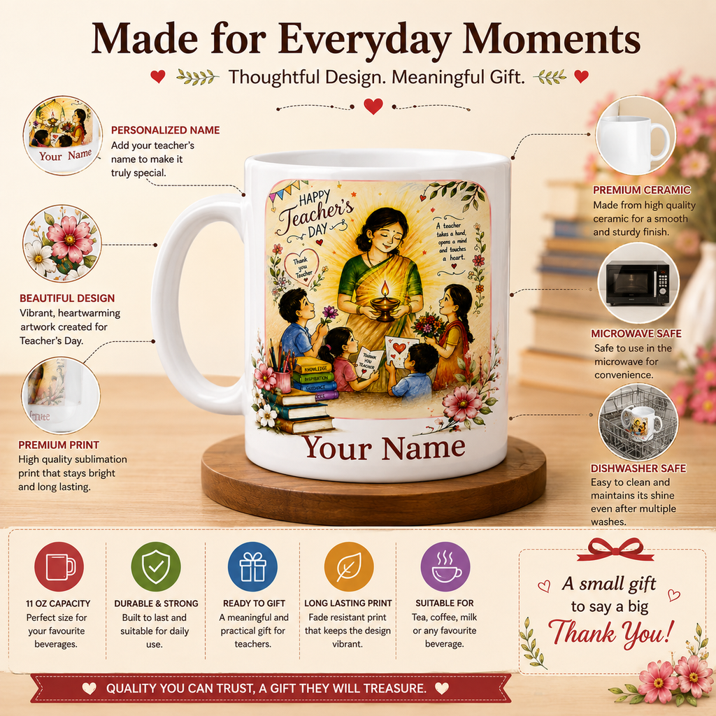 Personalized Teacher's Day Mug