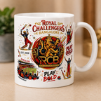 Personalized RCB Fan Ceramic Coffee Mug (350 ml)