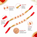 Pearl Rakhi Set of 2