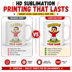 Personalized Football Mug 350ml | Custom Name Mug