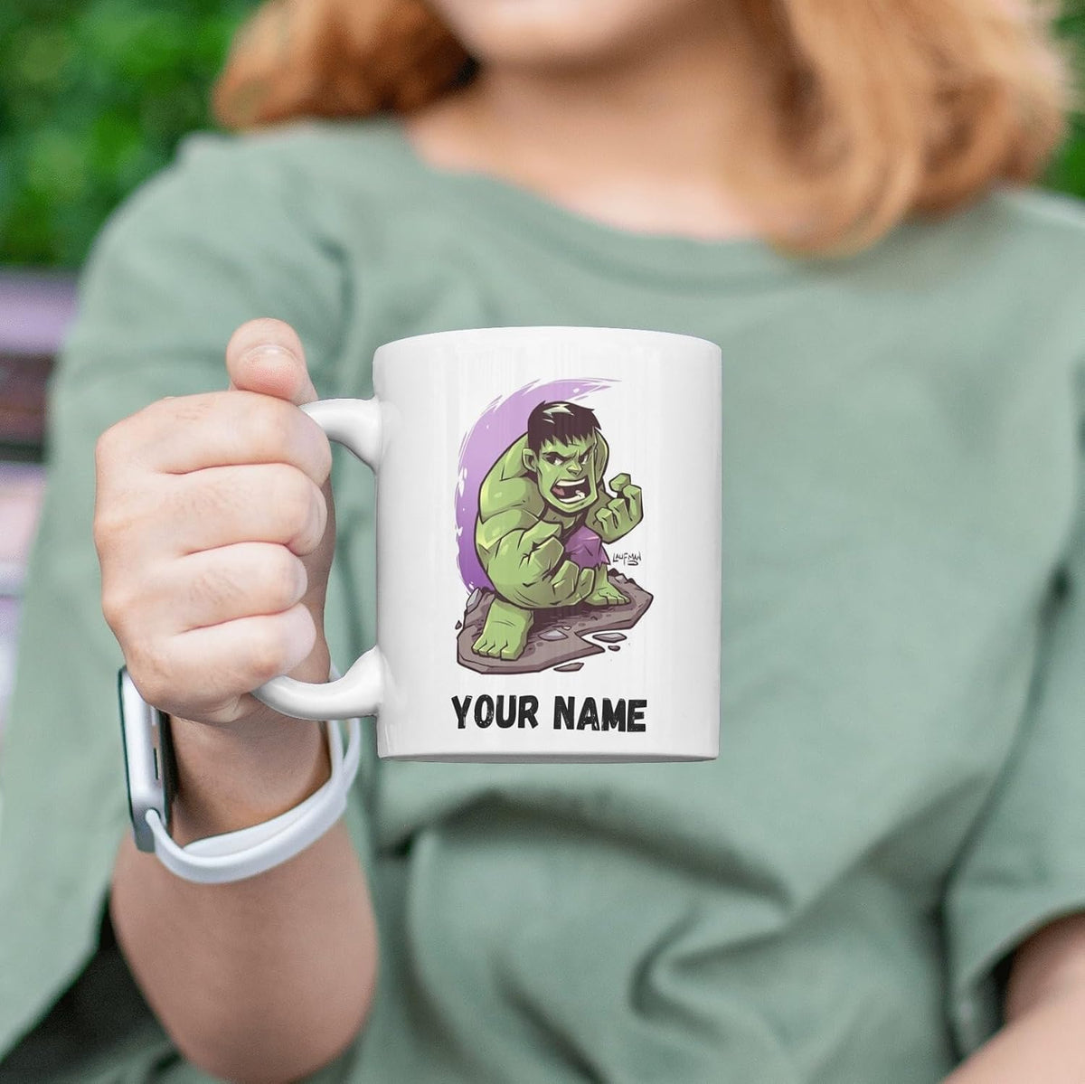 Personalized Hulk-Themed Mug 350 ML